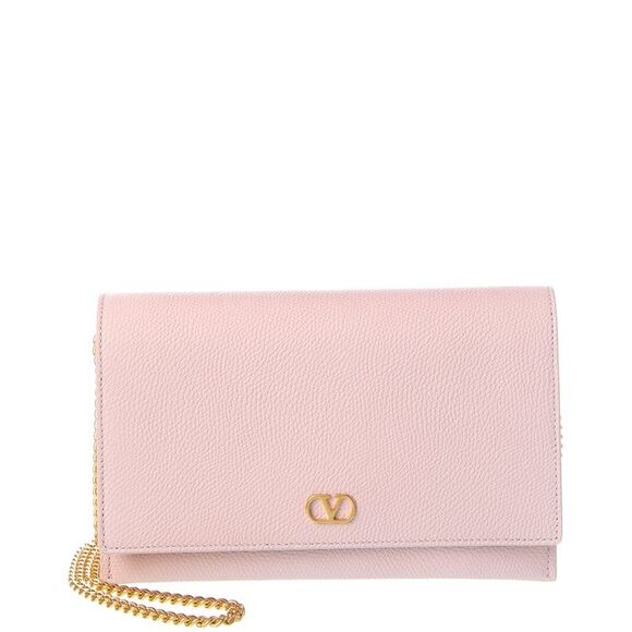 Valentino Vlogo Signature Leather Wallet On Chain